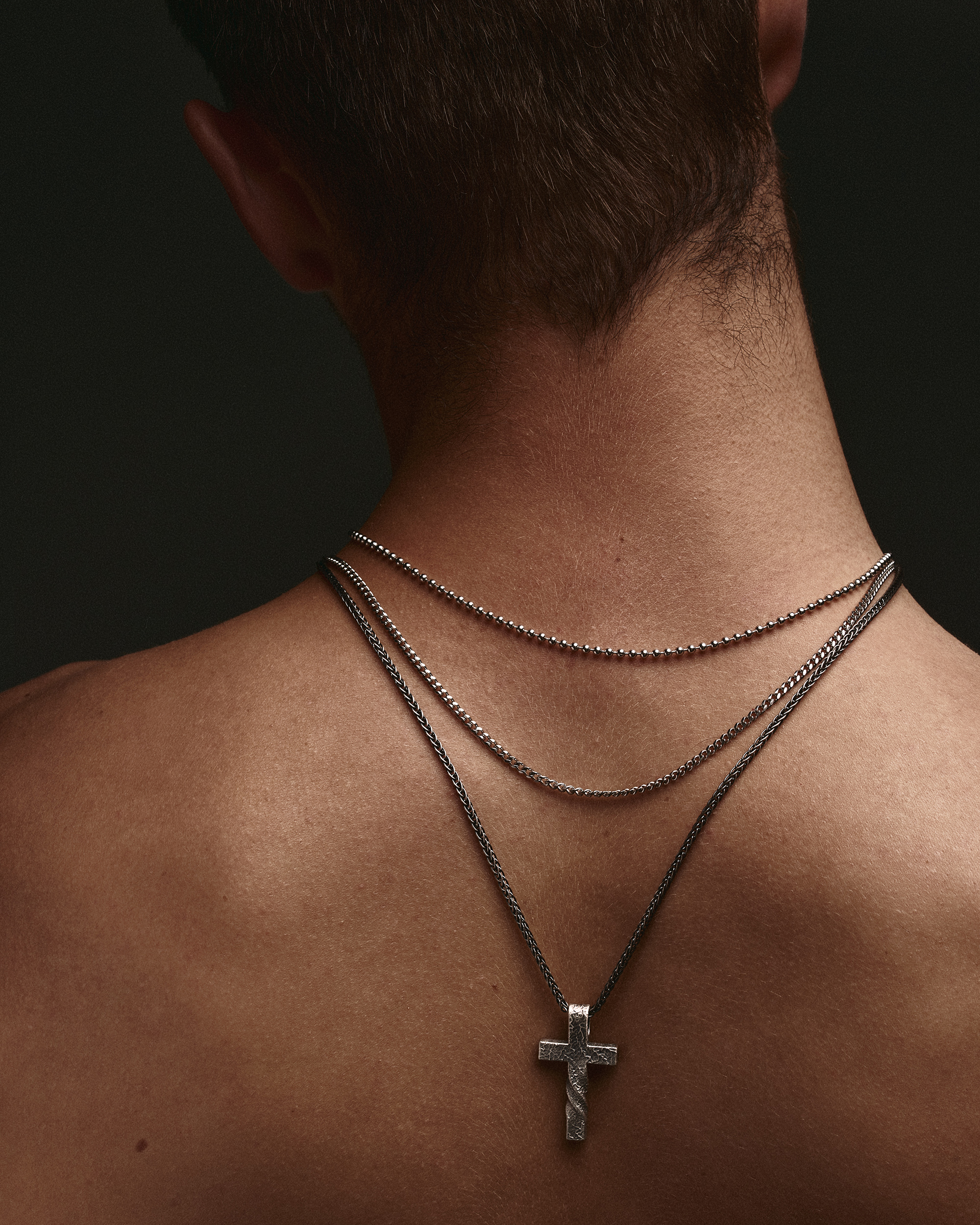 srebrny łańcuszek męski pancerka Reytel